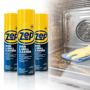 (Pack of 3) Zep Oven And Grill Cleaner 19 oz Foam Household for Cleaning Kitchen, Oven, Stove, Range Hood, Sink, Pots, Pans, Porcelain and Ceramic Ware, Powerful foam penetrates for a deep clean