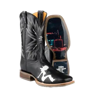 Tin Haul Men's Keep On Truckin Black Western Boot 14-020-0077-0530