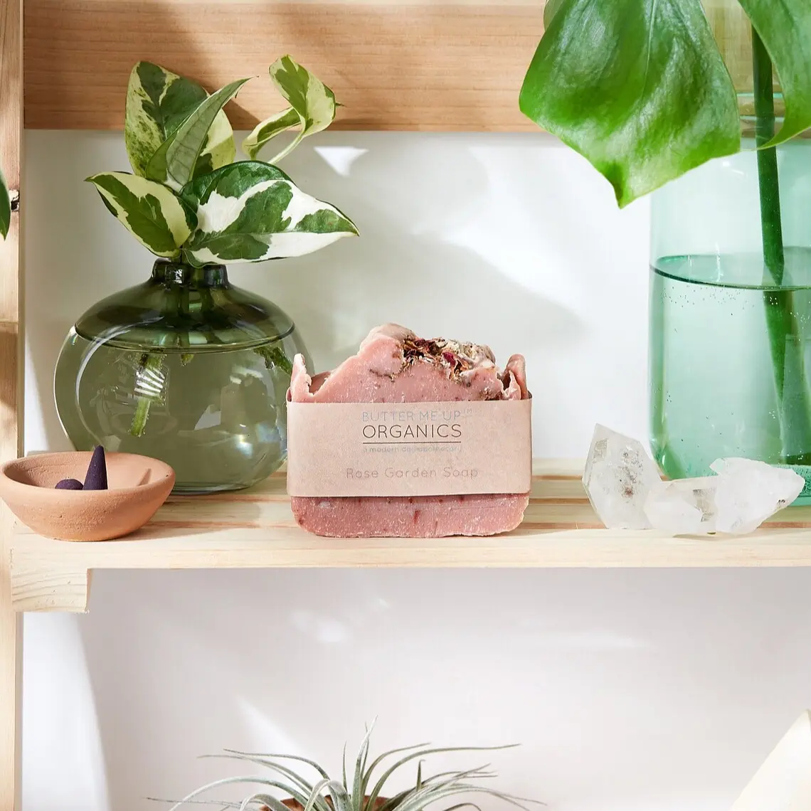 Rose Garden Organic Soap / Artisan Soap / Organic Moisturizing Soap / Pretty Soap / Essential Oil Soap