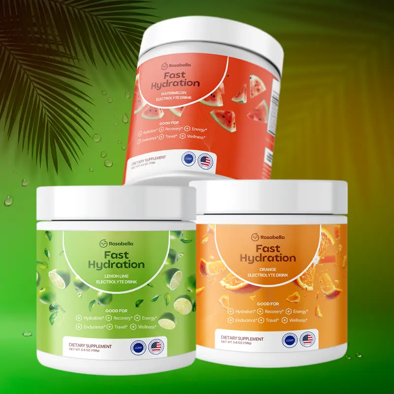 Rosabella Electrolytes For Fast Hydration, Fast Recovery, Electrolyte Imbalance - 1 Pack - (30 Servings) Choose Your Flavour