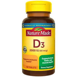 Vitamin D3 2000 IU (50 mcg) Tablets