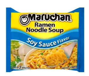 Maruchan Ramen Noodle Soup, Soy Sauce Flavor Instant Noodles, 3 oz