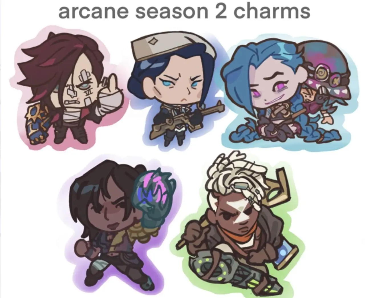 Arcane Season 2 Acrylic Keychains Double Sided