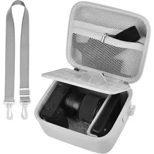 Camera Case for  Alpha ZV-E10 Alpha a6400/ a6700/ a6100/ a6000/ a6600/ a6500 Mirrorless Digital Camera, Hard Travel Bag with a  Strap for Lens & Accessories (Grey, Medium)