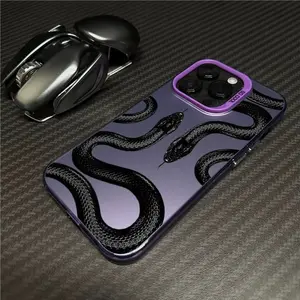 Trendy and Cool Python Suitable for iPhone 16, 15, 14, 13, 12, 11 Case Perfect Gift Smart Phone Case iPhone 16 plus cases