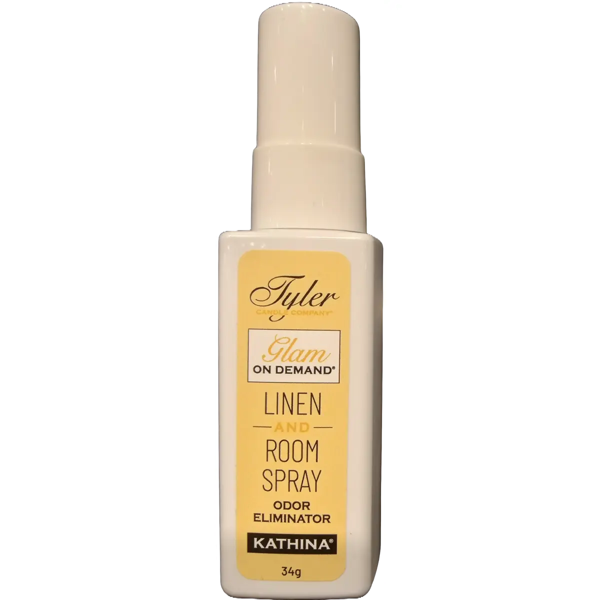 Tyler Candle Company Glam Series Kathina Aerosol Room Spray Bottle - Floral Scent, Citrus Notes, Dramatic Fragrance, Odor Elim., 1.2oz/34g Indoor Liquid Linen & Home Fragrance Spray for Scent Layering