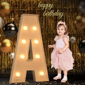 Marquee Light Up Letters, 3FT Large Light Up Letters for Party, Marquee Numbers, Mosaic Balloon Frame, Cardboard Letters for Birthday Wedding Engagement Party Backdrop Decorations, Letter F Ornaments