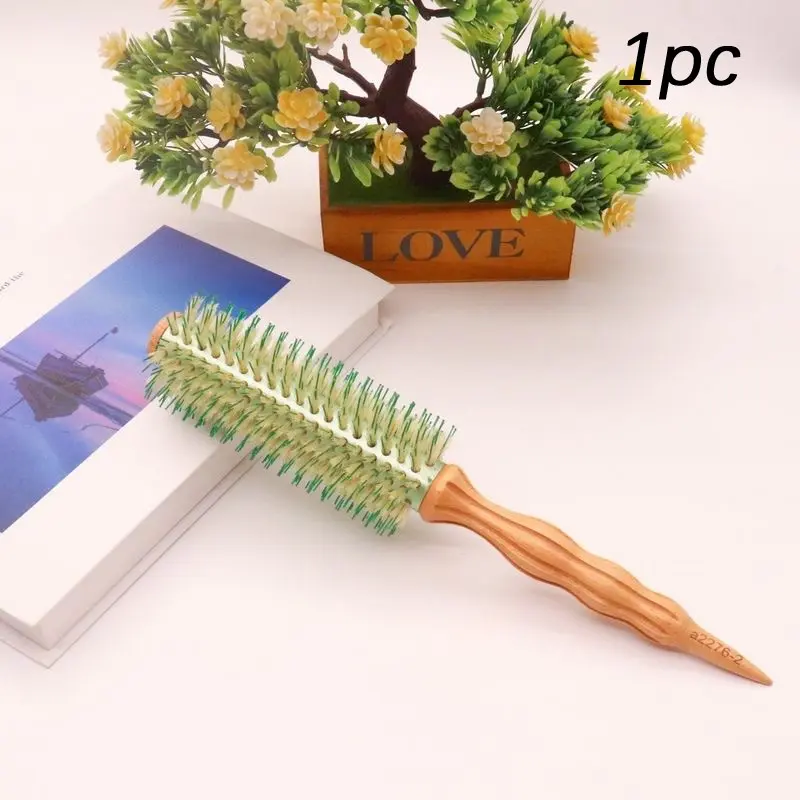 1pc Roll Comb Aluminum Hair Styling Brush, Inner Arc Clip Large Wave Blowout Bangs Curling Comb, Home Use Beauty Tool