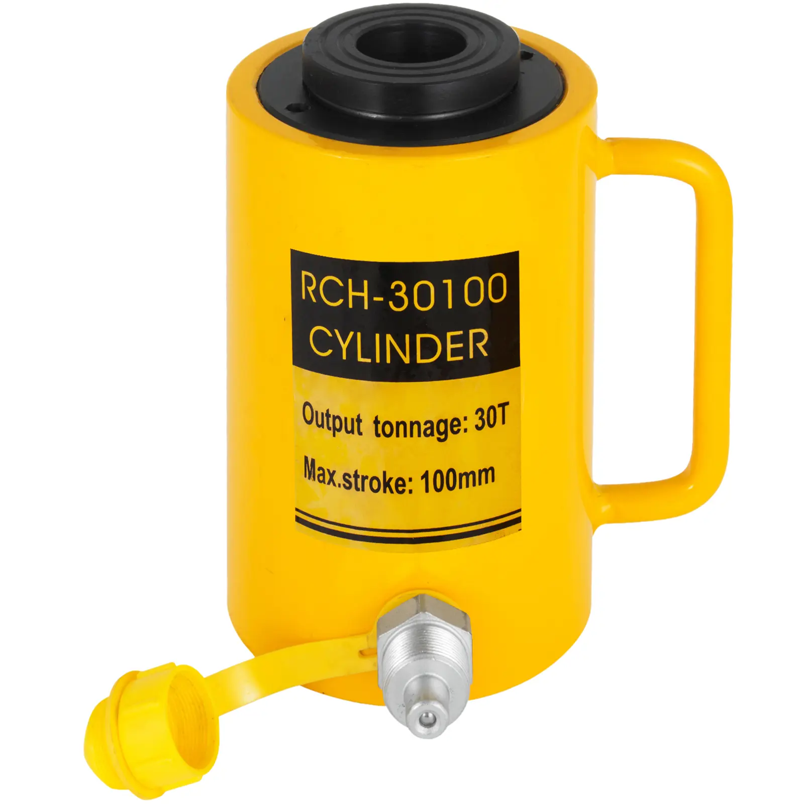 VEVOR Heavy Duty Metal Hollow Plunger Hydraulic Cylinder Jack, 30Ton (66000 lbs Tonnage/30t/100mm), 4 Inches Stroke, Single Acting, Car Lifting Equipment for Car Repair Mechanic Tools