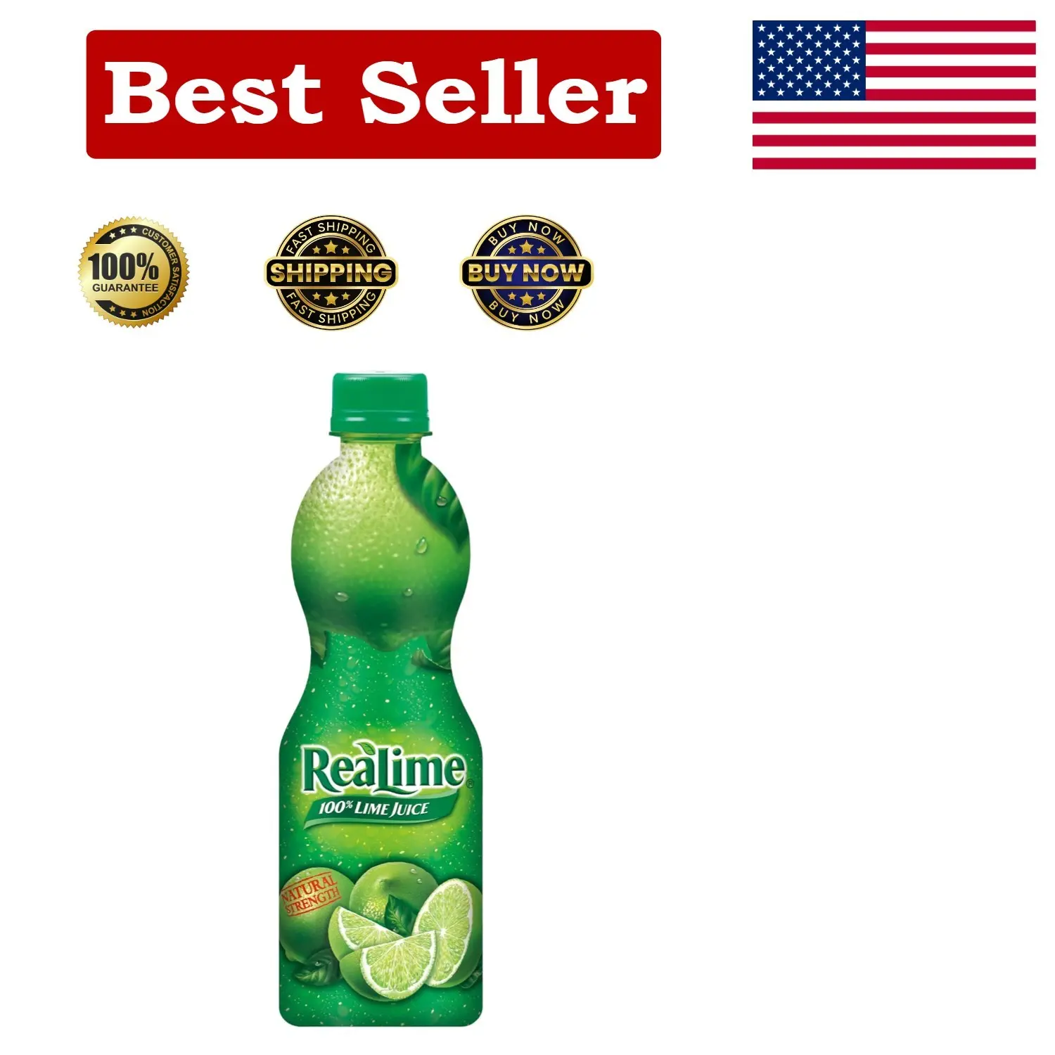ReaLime 8 Fl Oz Lime Juice - Natural Ingredient for Health-Conscious Cooking