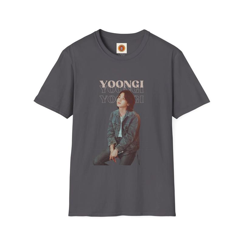 BTS SUGA Vintage Retro Unisex Softstyle T-Shirt Min Yoongi D-Day Shirt