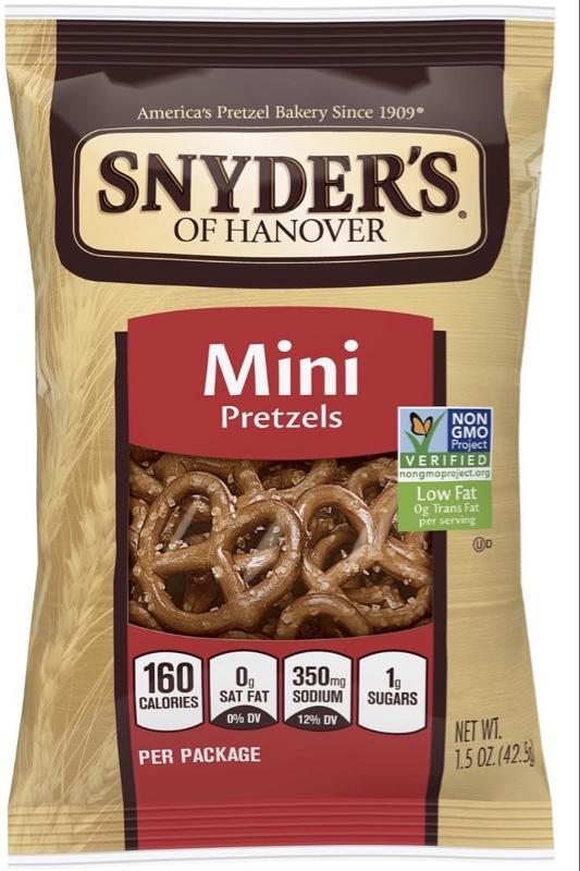 Mini Pretzels - 1.5 Oz Individual Packs, 60-Count Bulk Snack Pack Mini Pretzels - 1.5 Oz Individual Packs, 60-Count Bulk Snack Pack