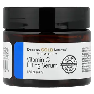 California Gold Nutrition Vitamin C Lifting Serum, Enhanced Brightening Gel Serum, 1.55 oz (44 g)
