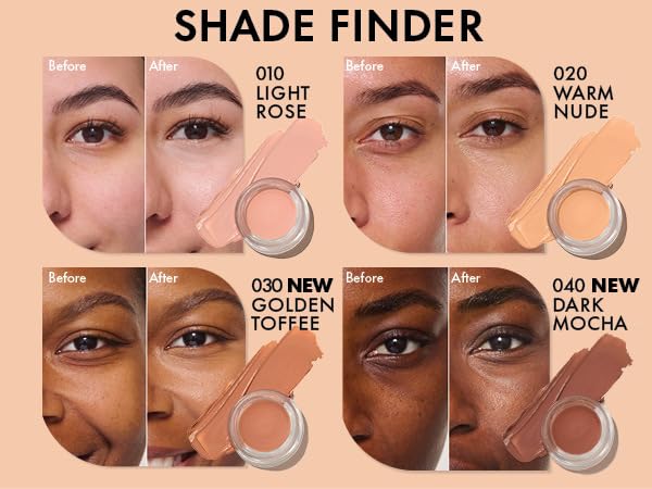 Eye contour brightening cream and concealer. Use hyaluronic acid and shea butter to cover and brighten dark circles No animal testing No preservatives
