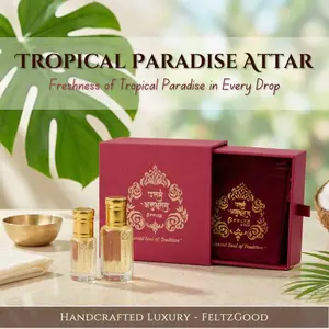 Tropical Paradise Perfume Oil | Fruity Floral Attar, Alcohol-Free