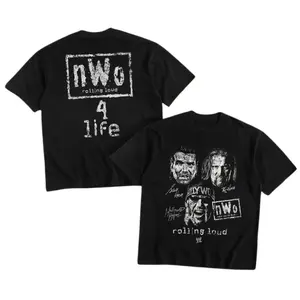nWo Rolling Loud Shirt, WWE Wrestling Fan Graphic T-Shirt, Classic Pro Wrestling Streetwear, Casual Menswear Top, Cool Gift For Wrestling Fans