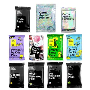 Cards Against Humanity:90s Nostalgia Pack College Pack Dad Pack Pride Pack World Wide Web Pack Picture Card Pack 3 School Sucks Pack Smarty Pants Pack And Written by Kids Pack • (30-cards)Mini expansion Christmas Holiday Party Table Games Card