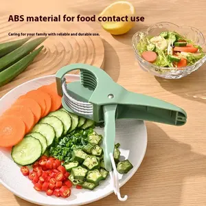 Home Vegetable Egg Slicer Slicing Tool for Cutting Strips and Slices, Artifact Tool for Slicing Pickled Eggs, Ham, and Sausages, Fruit Divider efficient juice extraction lychee  peelers manual jar opener Multifunctional Stainless Steel Banana Slicer