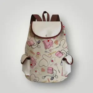 Pink and Beige Medical Backpack