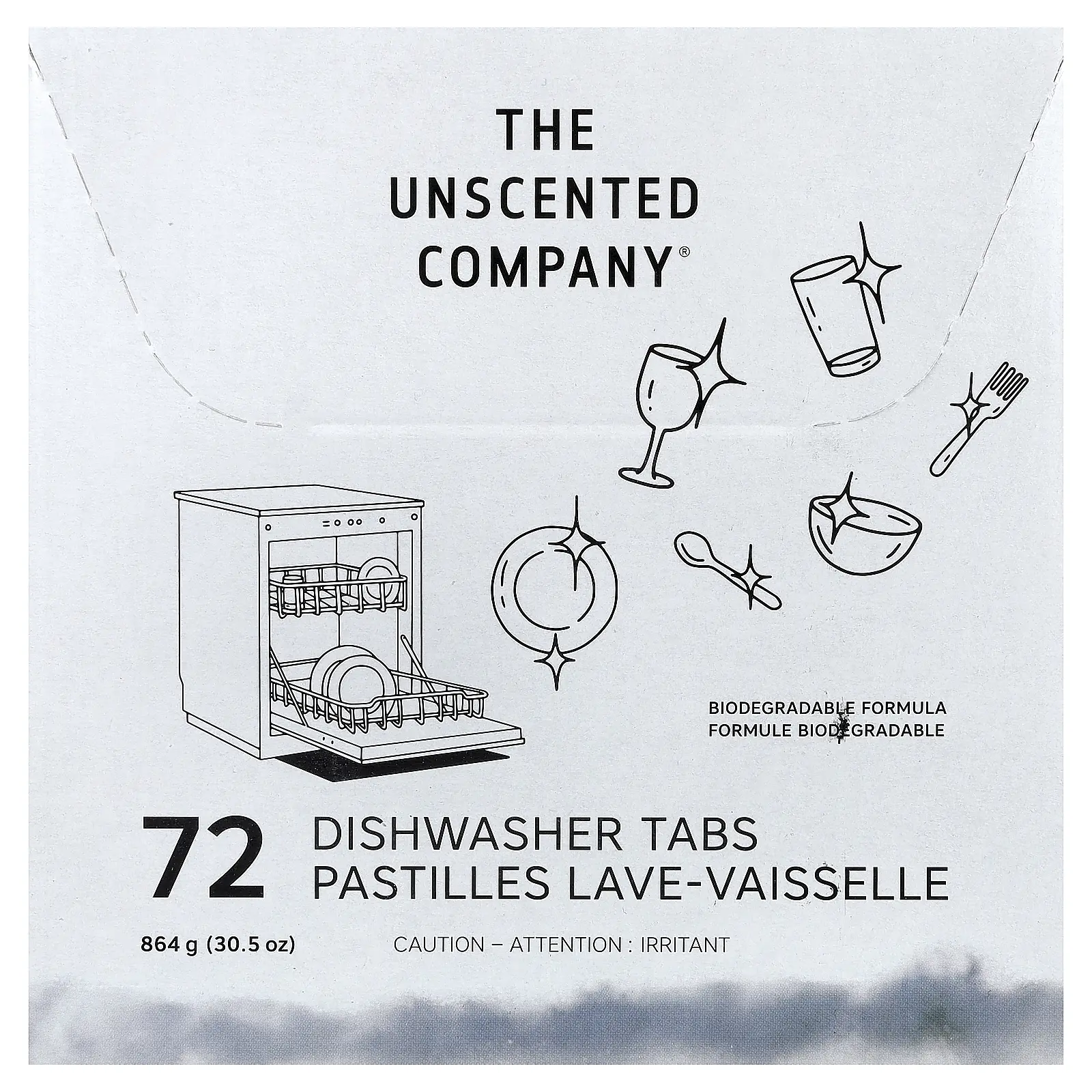The Unscented Company Dishwasher Tabs, 72 Tabs, 30.5 oz (864 g)