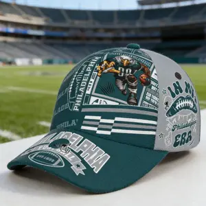 Philadelphia Baseball Cap for Men Women Teenagers, Adjustable Print Hat, Game Day Headwear Fans Gifts