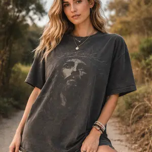 Youth And Adult Jesus Shirt Christian Streetwear Religious Gift for Him or Her Faith Apparel Comfort Colors Unisex Tee Jesus Christ, Jesus Faith Gift