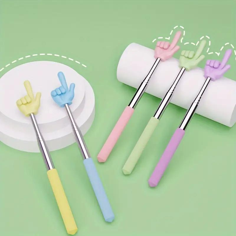 Random Color Telescopic Teacher Pointer, 2 Counts/Set Extendable Hand ...