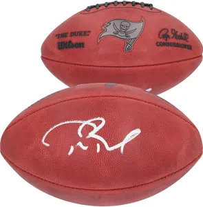Tom Brady Tampa Bay Buccaneers Autographed Metallic Duke Pro Football - Fanatics Authentic Certified