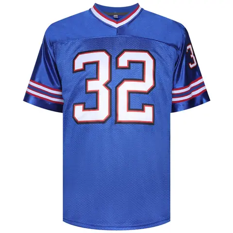 Men's Football Jersey #32  V-Neck Mesh, Breathable & Quick-Drying for Sports .Football lover's gift