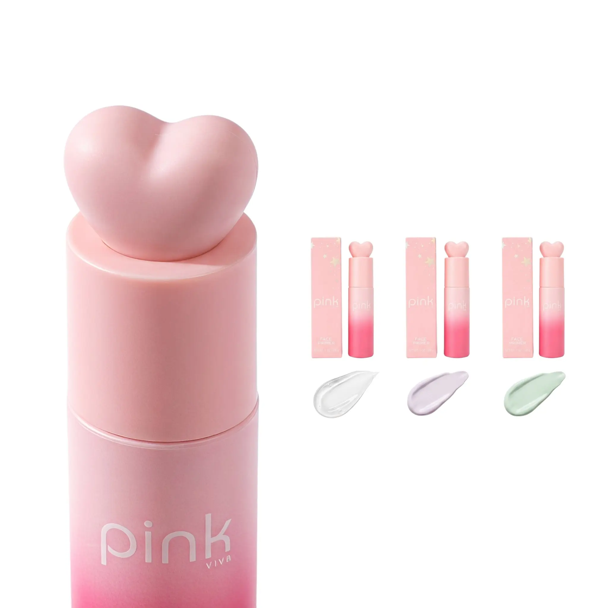 Pink Viva Cosmetic Face Primer Stick - Brightening Makeup Base, Lightweight, Long-Lasting for Smooth, Poreless Skin