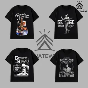 George Strait Vintage Graphic T-Shirt Collection, Country Music Band Tee, Classic Unisex Cotton Shirt, Streetwear Classic Vintage Western Graphic Tee, Southern Music Lover Style Top, Crewneck Breathable Cotton Menswear Tshirt