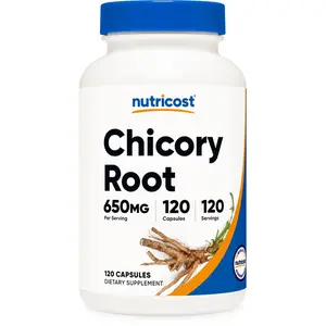 Nutricost Chicory Root 650mg Per Capsule - 120 Vegetarian Capsules, Non-GMO