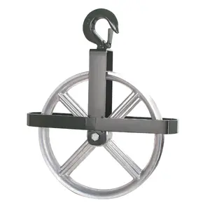 Scaffold Hoist Pulley 12" Scaffolding Wheels Pulley Wheel 1000lbs Ladder Pulleys for Lifting with Rope