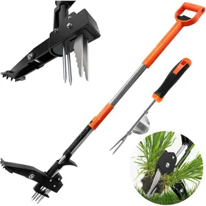 2-Pack Weed Tool Kit with Long Handle (39"-47"), Quick Weed-Eject, Lightweight Stand-Up Weed for Lawn, Yard,