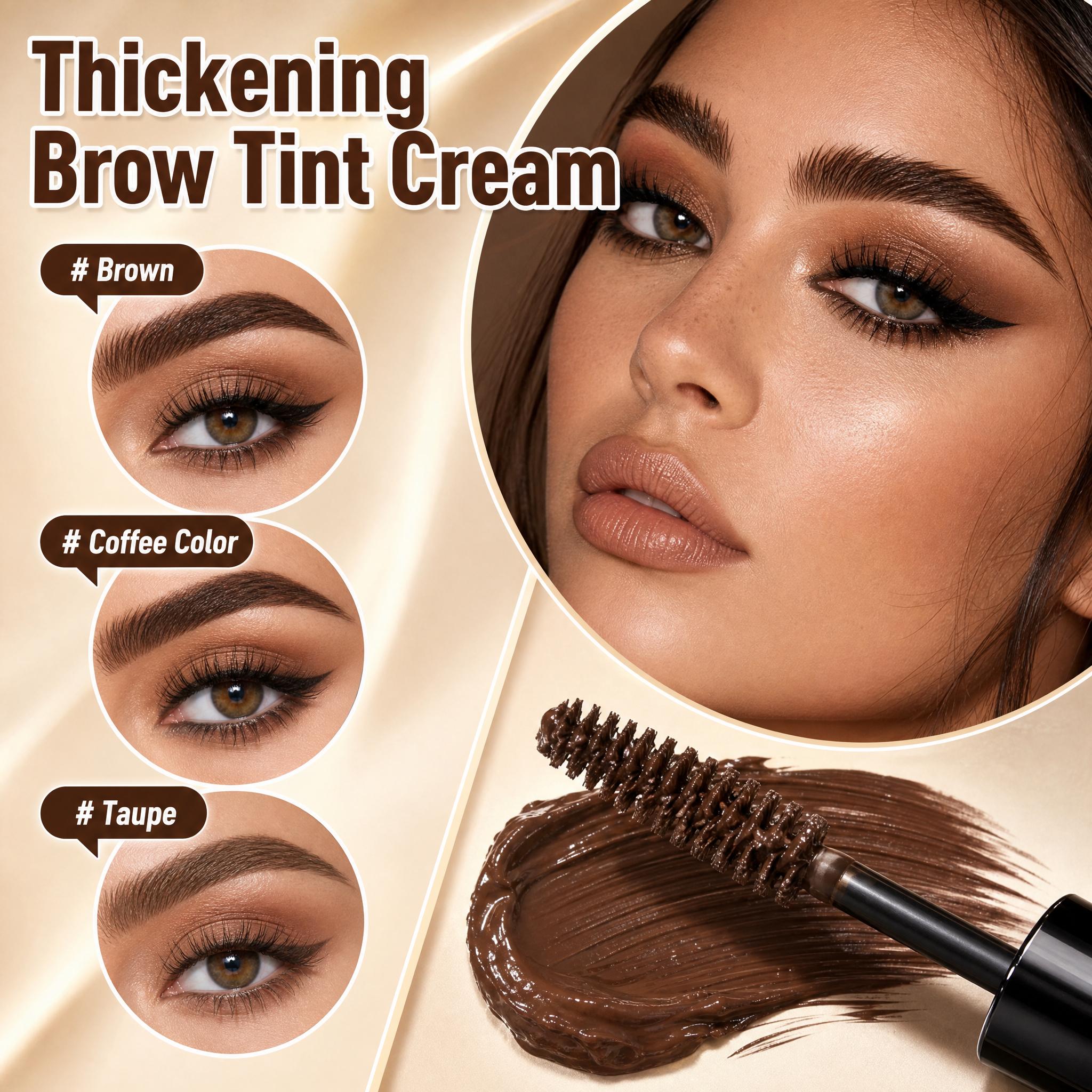 Fiber Brow Dye - Waterproof, Smudge-Proof Eyebrow Product Ideal for Natural Makeup, Targets Sparse Brows for Fluffy, Full Results, Eyebrow Products, Fluffy Brows