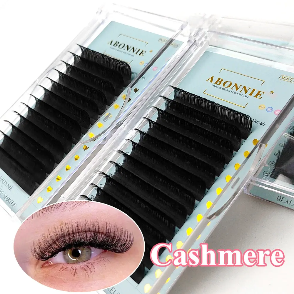 Abonnie Cashmere Classic Individual Eyelashes Extensions Ultra Matte Black Lashes Fluffy Cilia All Size Cilios 2026 New