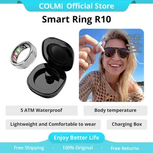 COLMI R10 Smart Ring for Women,Features Heart Rate, Blood Oxygen, Sleep Monitoring, Pedometer, Fitness Tracker, Exquisite Appearance, 24/7 Heart Rate Monitoring