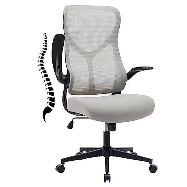 【Deal】Sweet Furniture Office Chair, Ergonomic Desk Chair Compute High Back Mesh Chair, Executive Home Office with Flip-up Armrests Adjustable