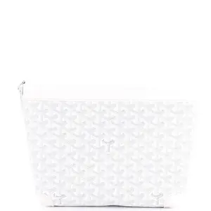 Pre-owned Goyard Canvas Coated Clutches & Wristlets Goyardine Conti Pouch Coated Canvas by Rebag