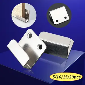 5/10/15/20pcs Wall hanging hook, tile bracket hanger, practical stainless hook with countersunk screw hole design, hardware accessories, used for hanging photo frame, tile, Wall Hooks, Picture Hooks