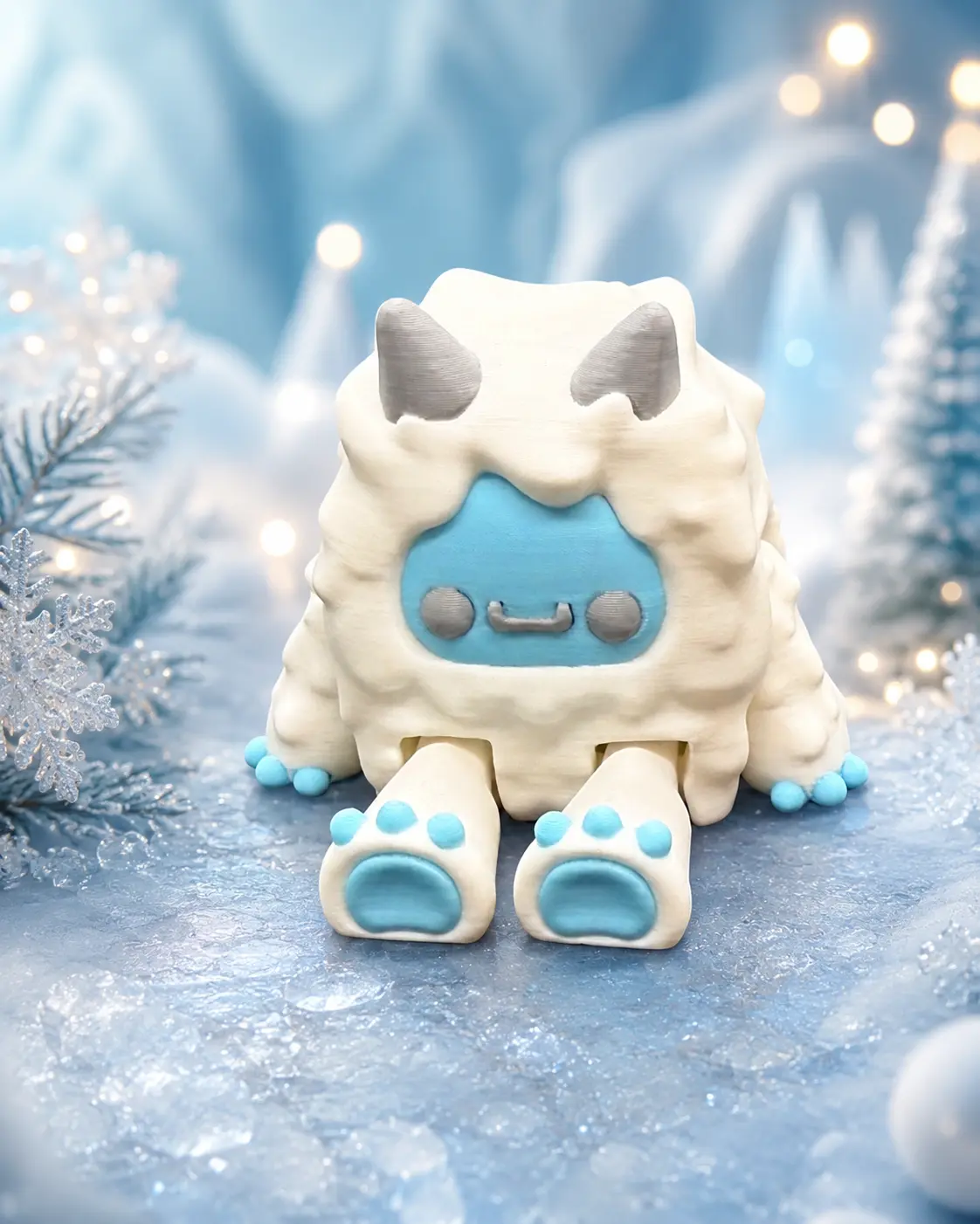 3D Printed Yeti Sensory Fidget Toy, Stress Relief Novelty Toy for Fidgeting Needs