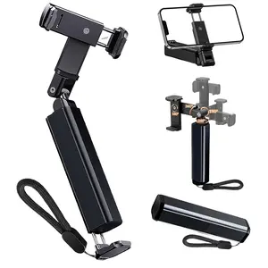 Portable Travel Phone Holder with 360-Degree Rotation for Desk & Train - Foldable Multi-Way Accessory for Tray Table,Retractable and handheld