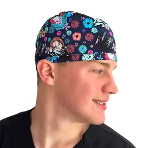 Horror Floral- Classic/Men's Scrub Cap