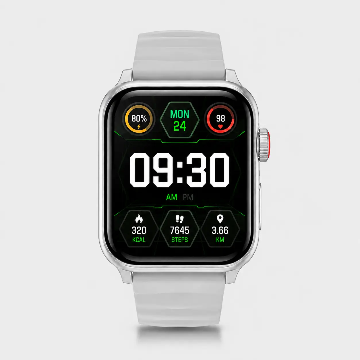 Smart Watch , Interchangeable Watch Straps , Wireless Charger HD Touch Screen Heart Rate Sleep Monitor Waterproof Fitness