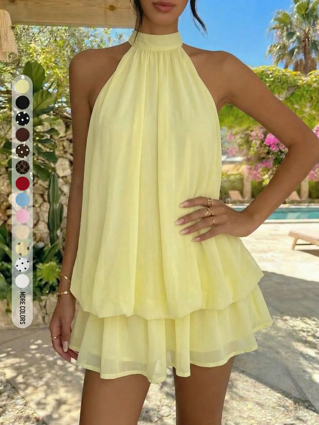 mini pink puffy dress Women's Jazmin Puffy Short Sleeved Organza Mini Dress S/M/L/XL Pink – Happy  Clothing