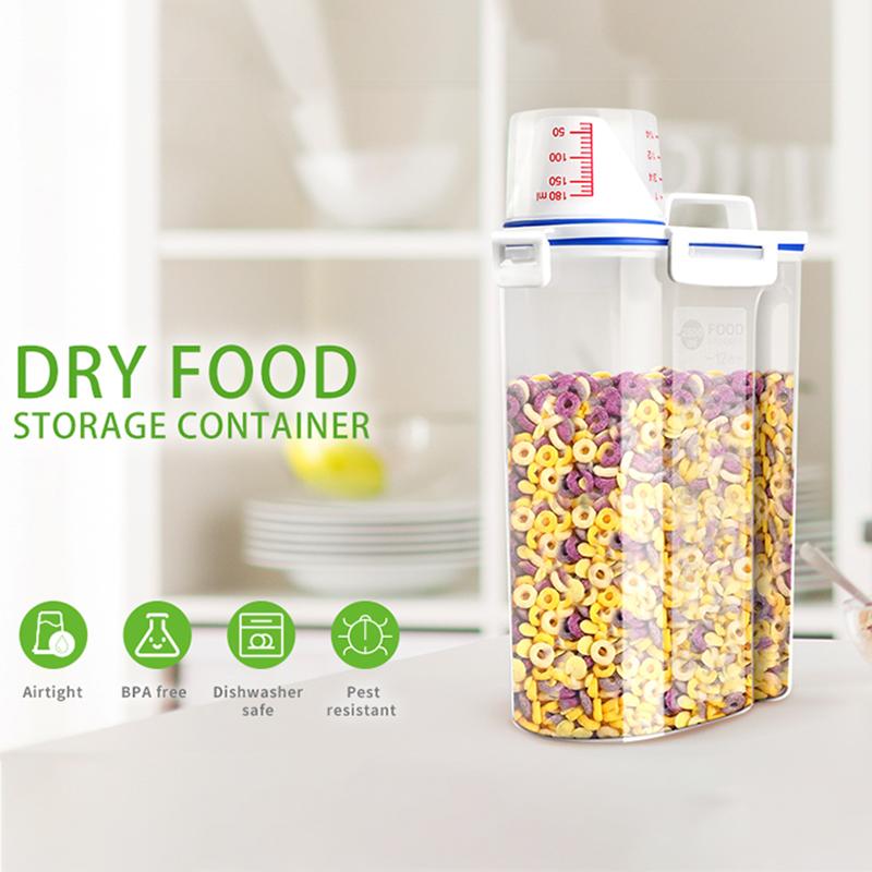 Mothers Day Gift Thickened Rice Bucket Household Food Storage Jars Airtight Moisture Proof Grain Containers Cereal Boxes Food Grade Plastic for Kitchen Pantry Organization