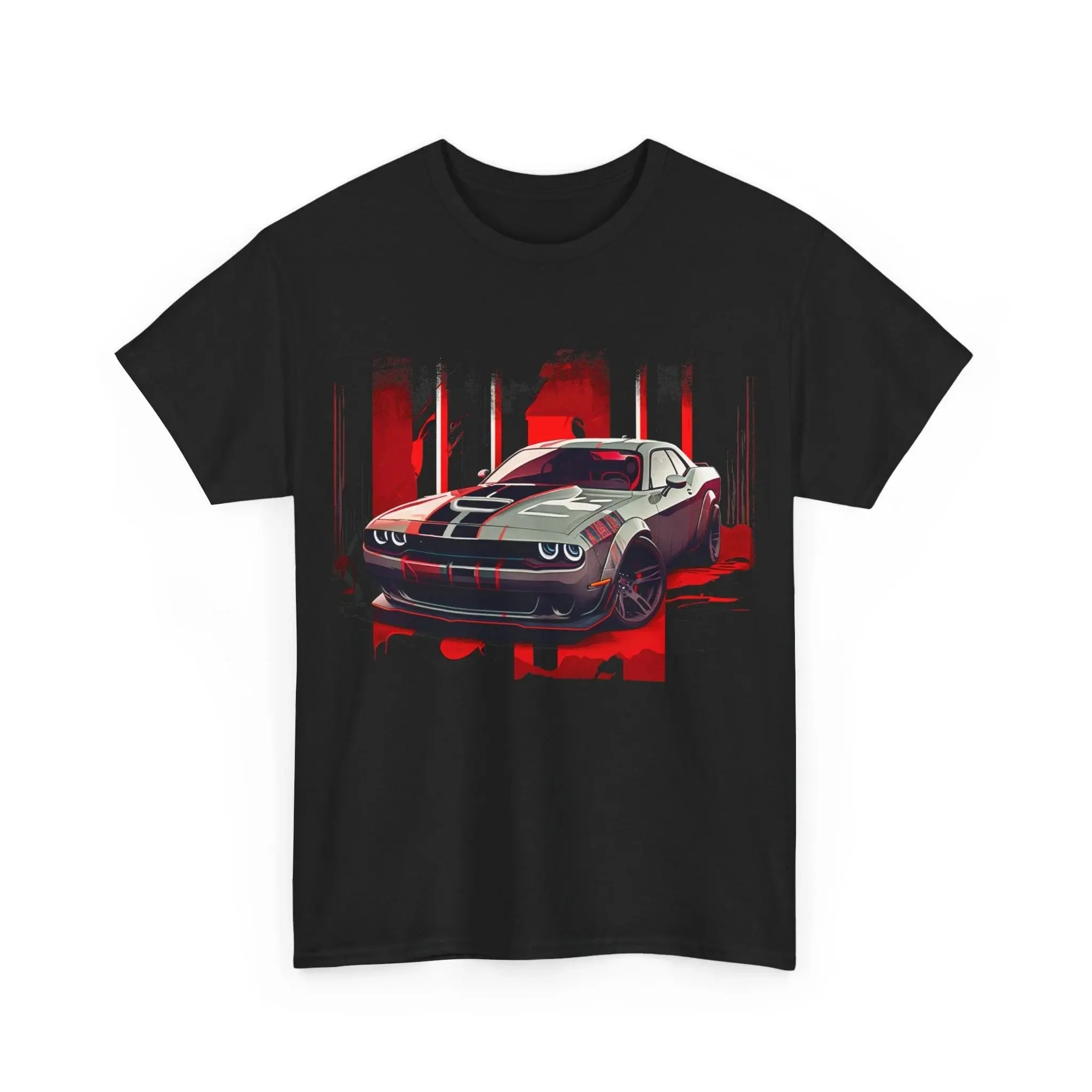 Dodge Challenger Widebody Graphic Car T-Shirt Sweatshirt Hoodie, High-Performance Muscle Car Tee