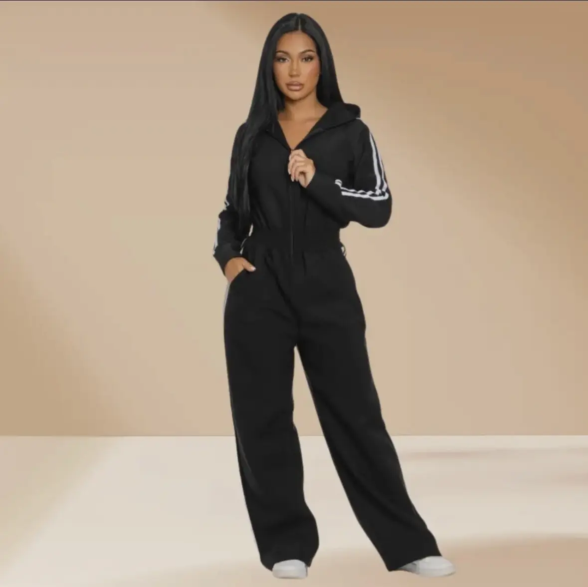 Women's Hooded Jumpsuit