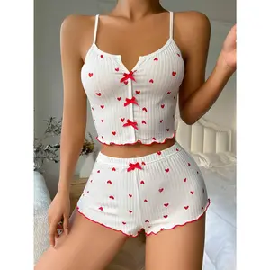 Furry&Bunny Women's 2-piece cute and sexy Christmas set, comfortable fabric underwear, home clothes, pajamas:3006