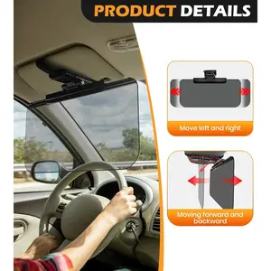Sun Visor Extender for Cars– Anti-Glare Car Sun Visor Blocker – Adjustable Car Visor Extender Sun Blocker – Universal Sunvisor for Cars – Front Windshield Visor Extender